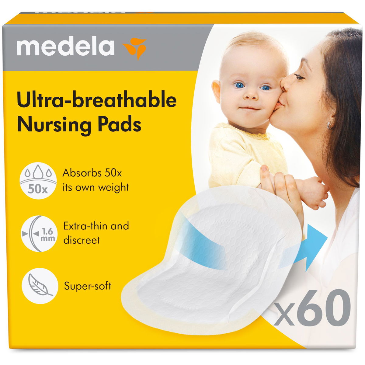 MedelaMedela   Ultra-atmungsaktive Stilleinlagen 60 Stück