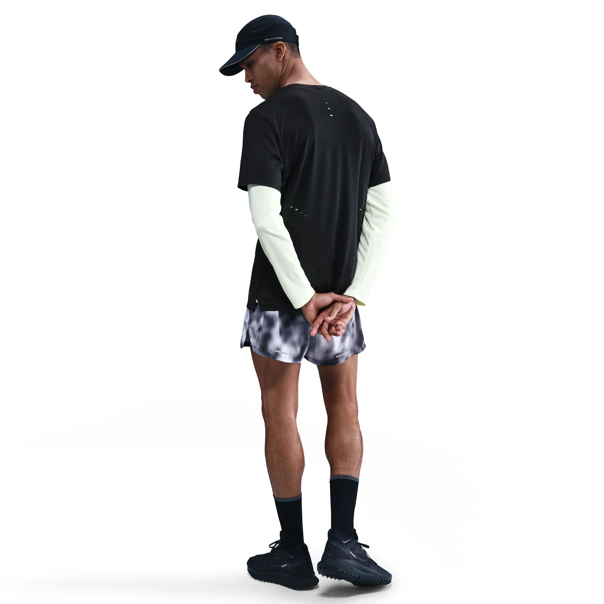 Dri-FIT ADV SS Running Top Herre 010/Black/Reflective Black