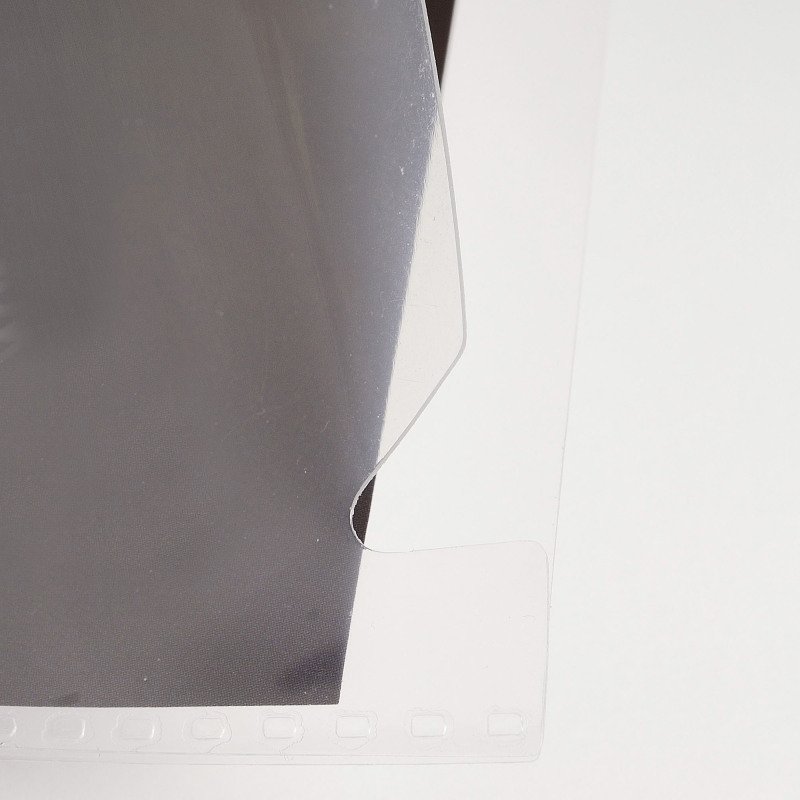 Chemise coin plastique Exacompta A4 polypropylène 20/100e transparente incolore - Paquet de 10