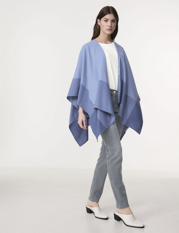 Gerry Weber CAPE / PONCHO JERSEY Blue/grey patch