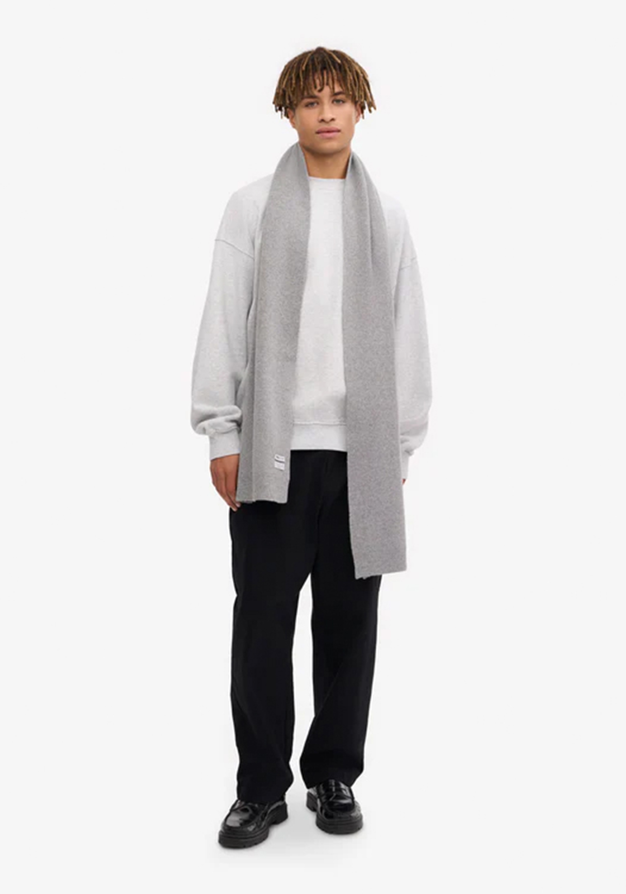 Colorful Standard Merino-Wollschal Heather Grey