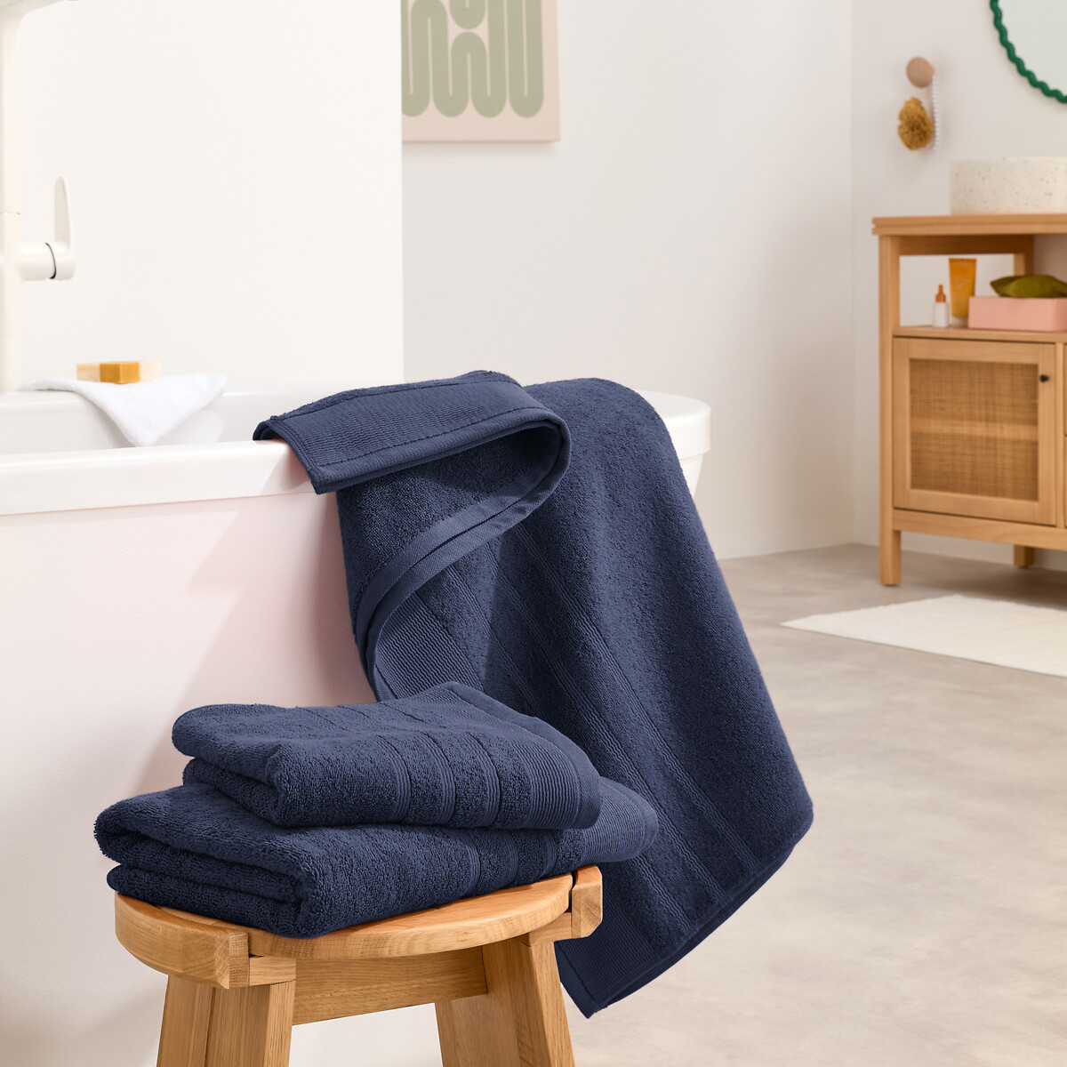 LA REDOUTE INTERIEURS<br>Toalha atoalhada Bouclette 600 g/m², Zavara
