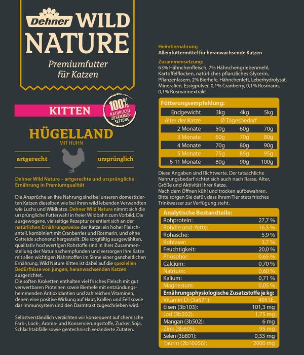 Dehner Wild Nature Trockenfutter für Katzen