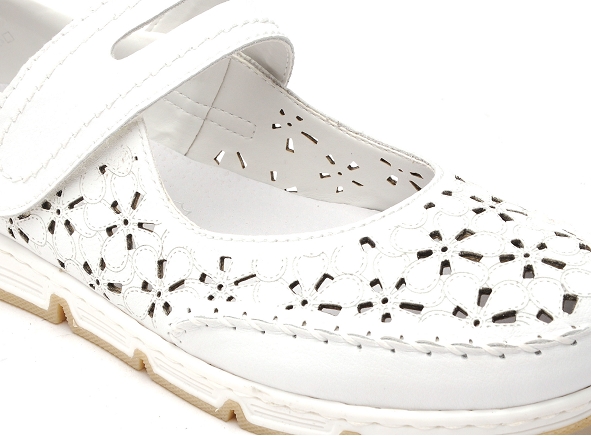 Rieker ballerines femme 49977 blanc