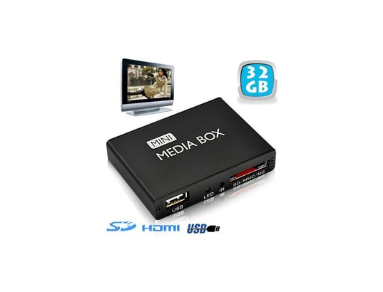 YONIS - Passerelle multimédia lecteur vidéo Full HD 1080p HDMI 32 Go