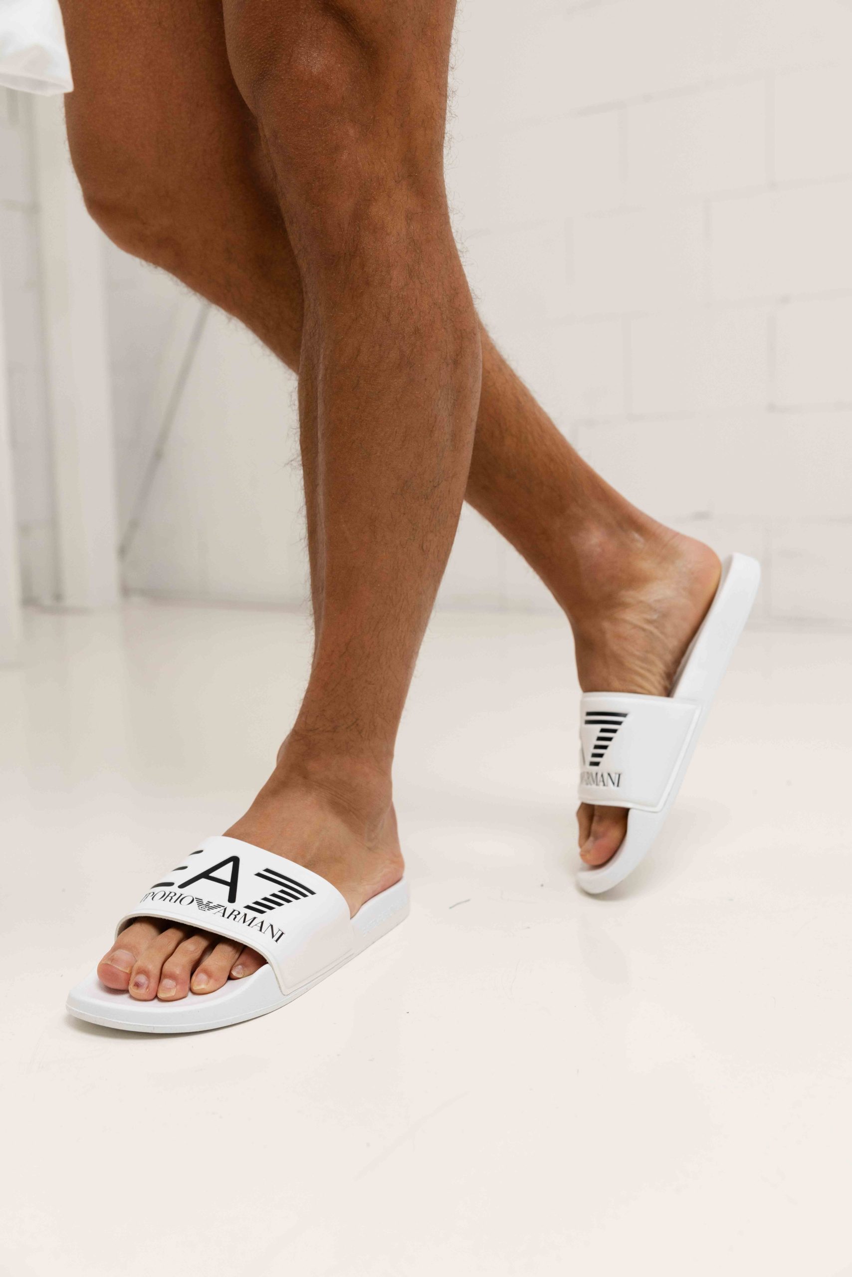 EA7 Emporio Armani Slippers Heren Wit