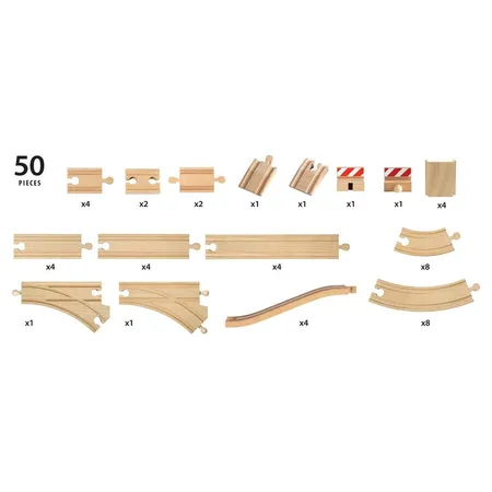 BRIO Großes Schienensortiment 50 Teile