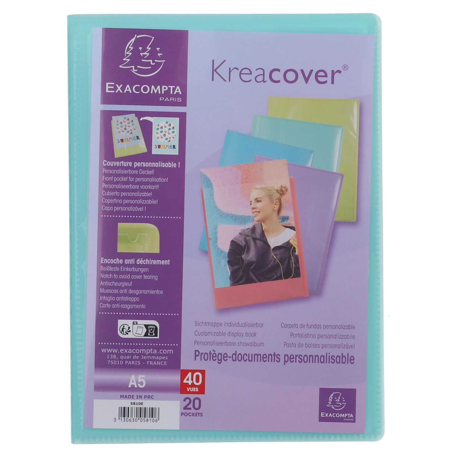 Sichtmappe A5 PP Kreacover 20 Hüllen
