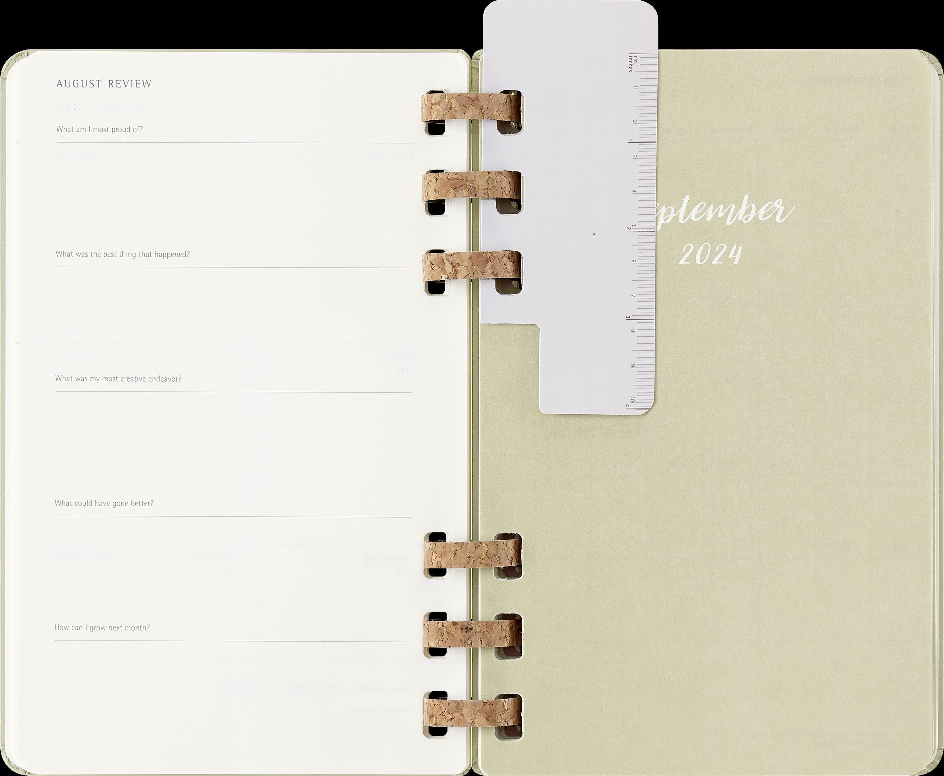 Moleskine 12 Monate Studienplaner mit Spiralbindung, L/A5