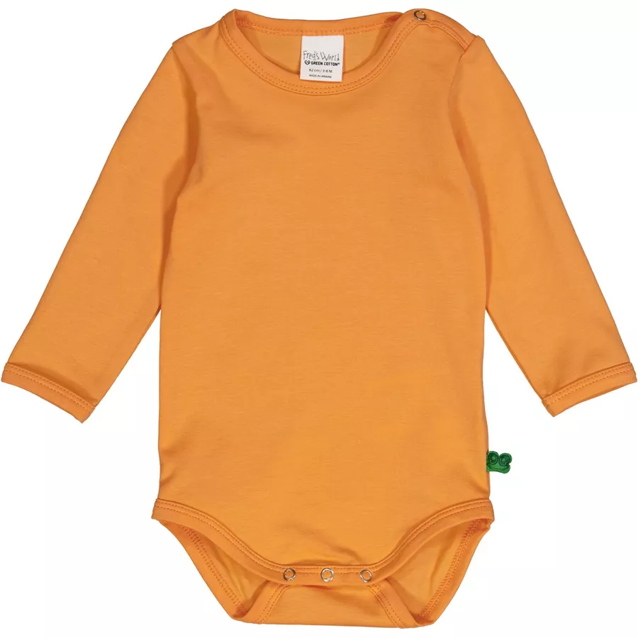 Fred's World Langarmbody 3er-Pack WhitePastelTangarine