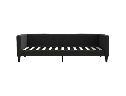 VIDAXL - Lit de jour avec lit gigogne noir 90x200 cm tissu