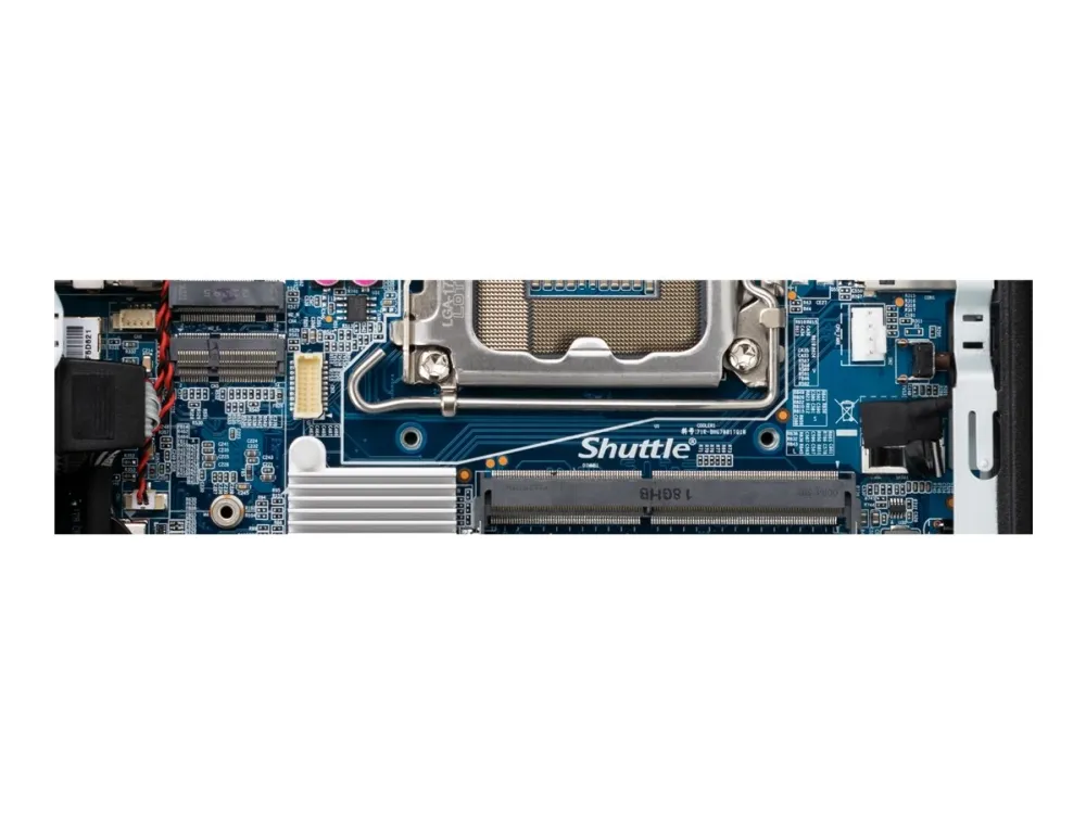 Shuttle XPC slim DH610 - Barebone - Slim-PC LGA1700 sokkel - Intel H610 - uden CPU - RAM 0 GB - Gigabit Ethernet, 2.5 Gigabit Ethernet - sort