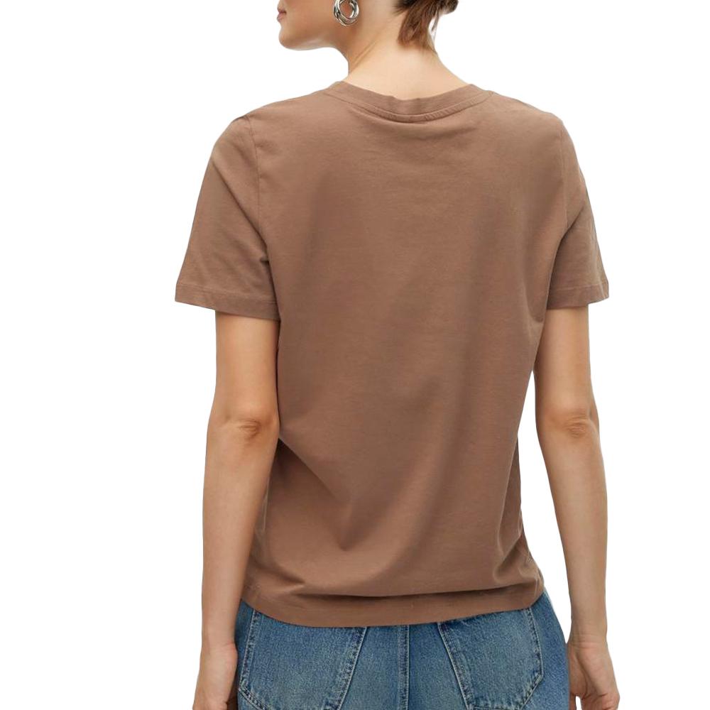 Vero Moda T-shirt Marron Femme Vero Moda Paulina