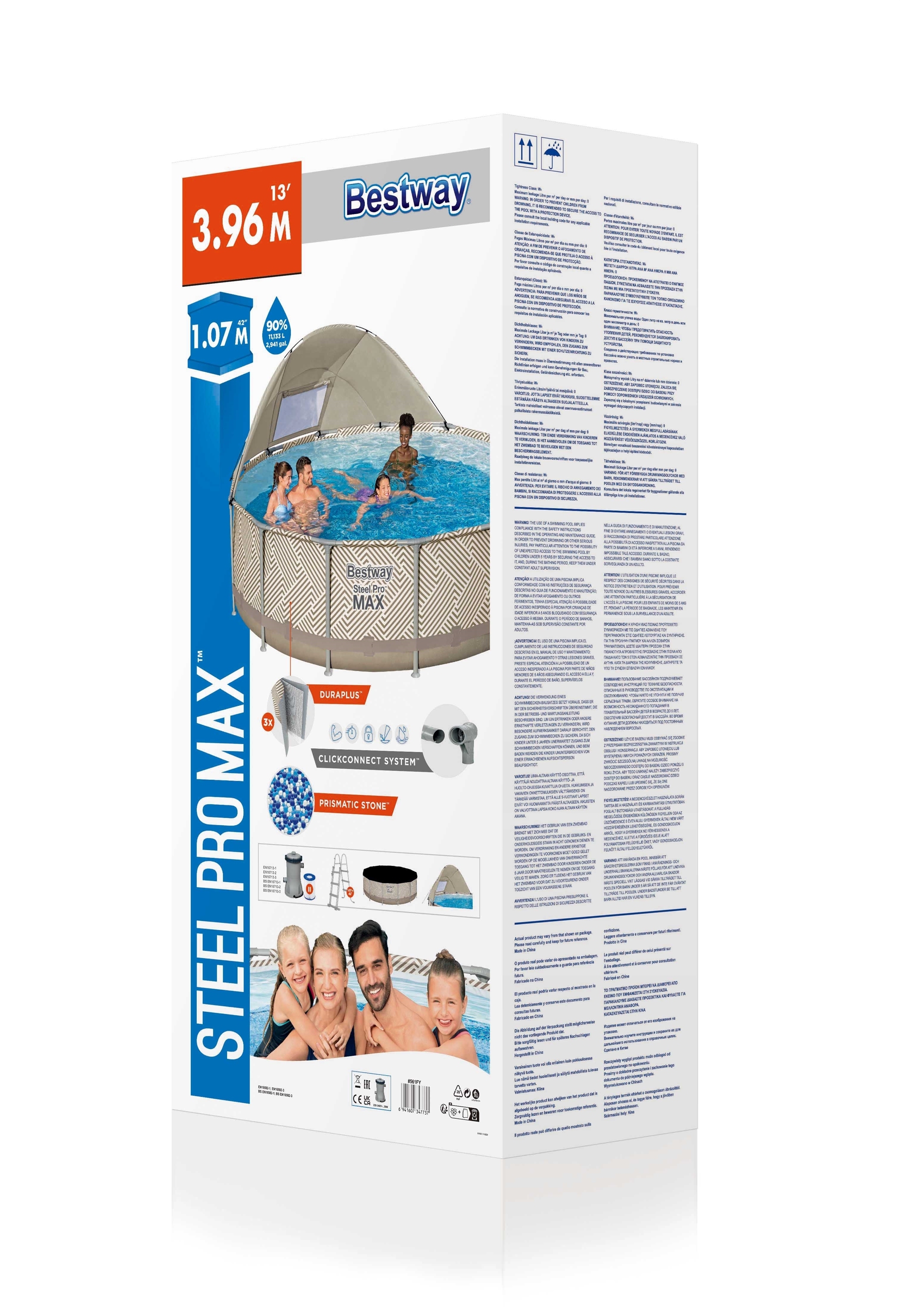 Bestway Pool Set Op Art Design 396 x 107 cm