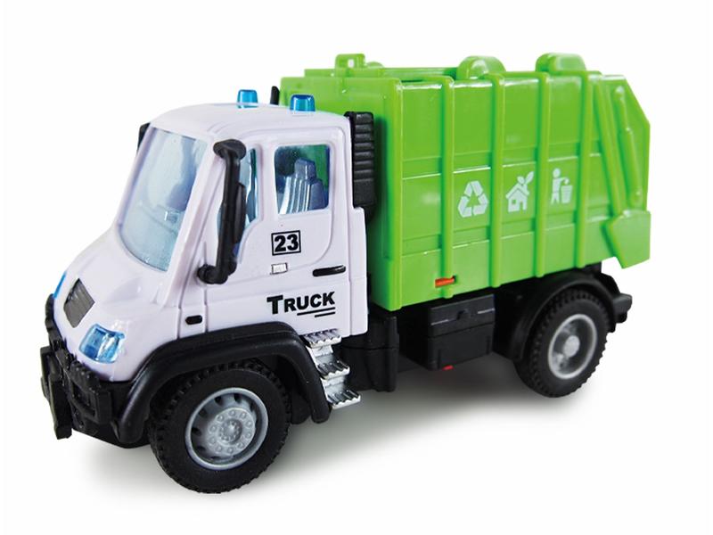 Amewi Mini Truck Müllabfuhr 1:64, RTR Kleiner, ferngesteuerter Müllwagen im Massstab 1:64