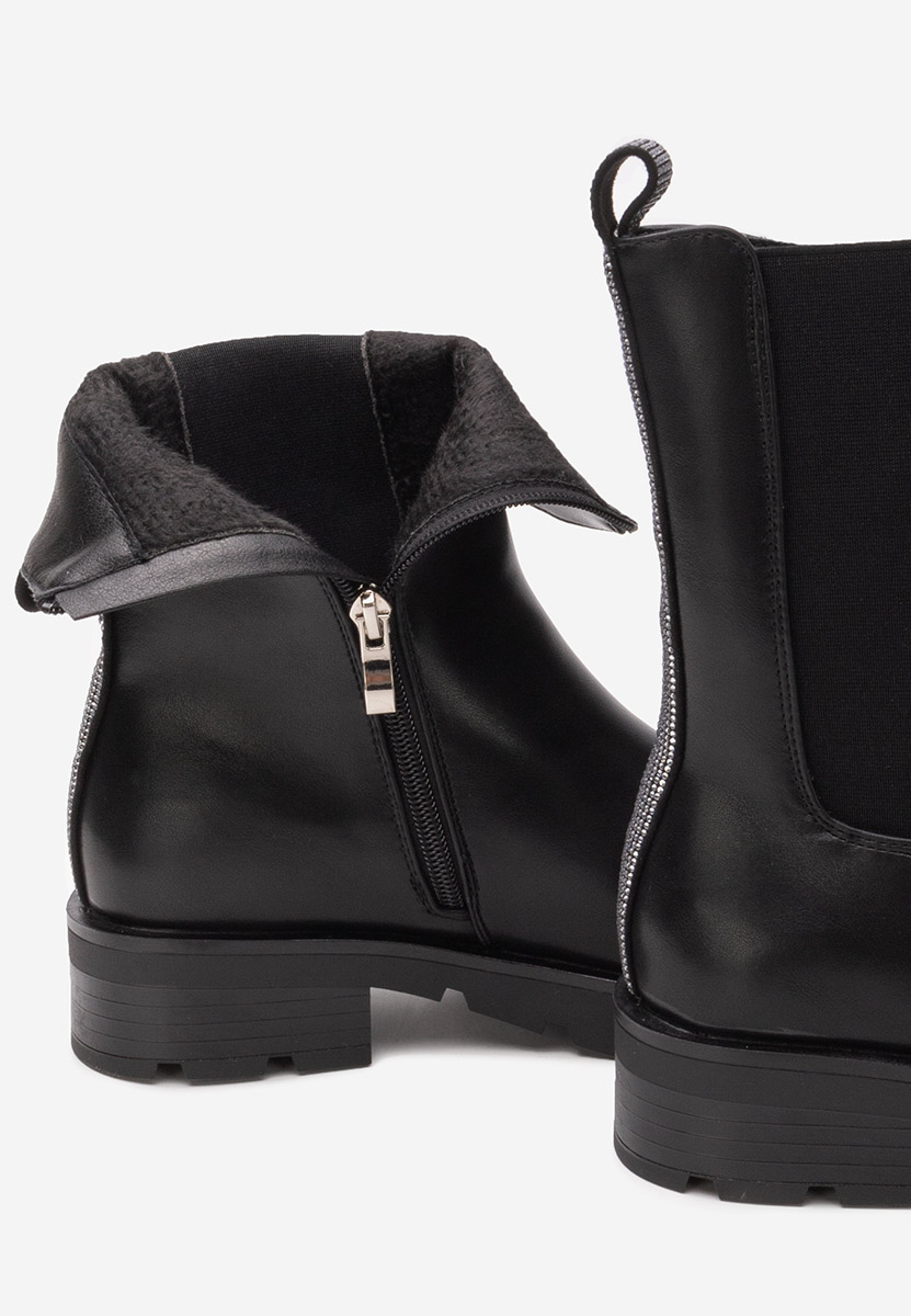 Bottines hautes femme noires Jeannetta
