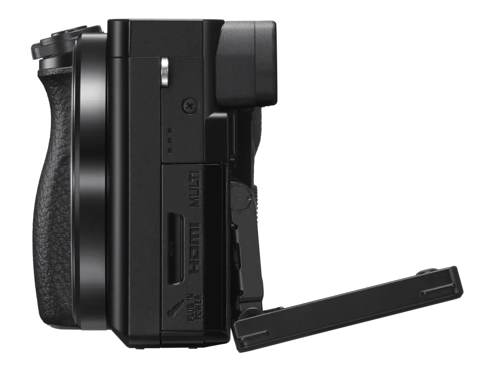 Sony a6100 ILCE-6100L - Digitalkamera - spejlløst - 24.2 MP - APS-C - 4K / 30 fps - 3x optisk zoom 16-50 mm objektiv - Wi-Fi, NFC, Bluetooth - sort