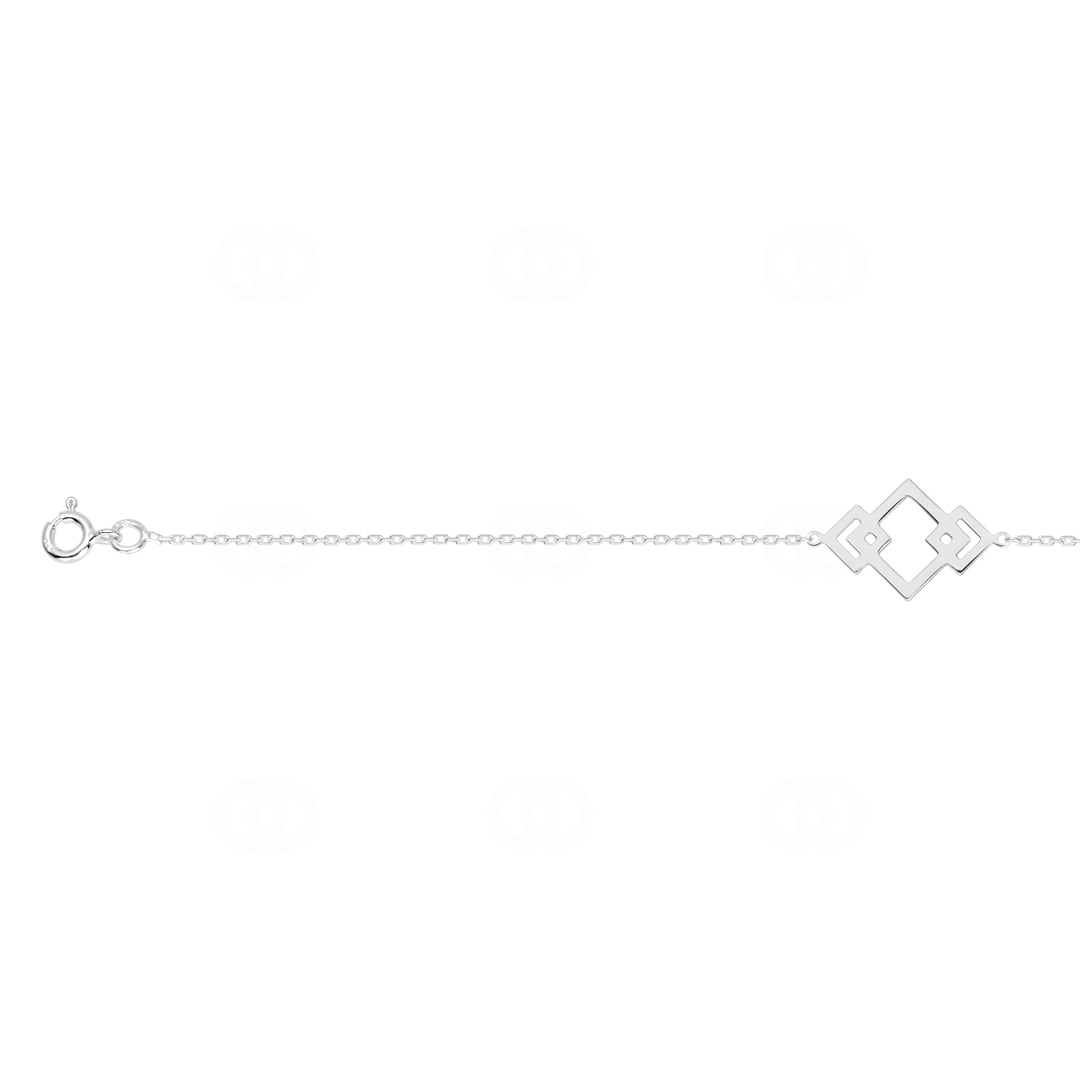 Armband 925 Silber rhodiniert Fantasie 19cm