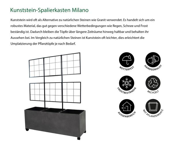 Dehner Kunststein-Spalierkasten Milano mit