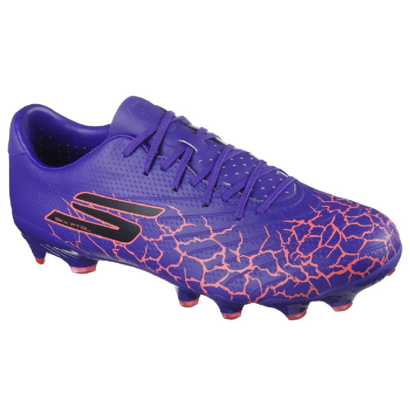 Skechers SKX_1.5 Academy Gras Voetbalschoenen (FG) Paars Oranje Zwart