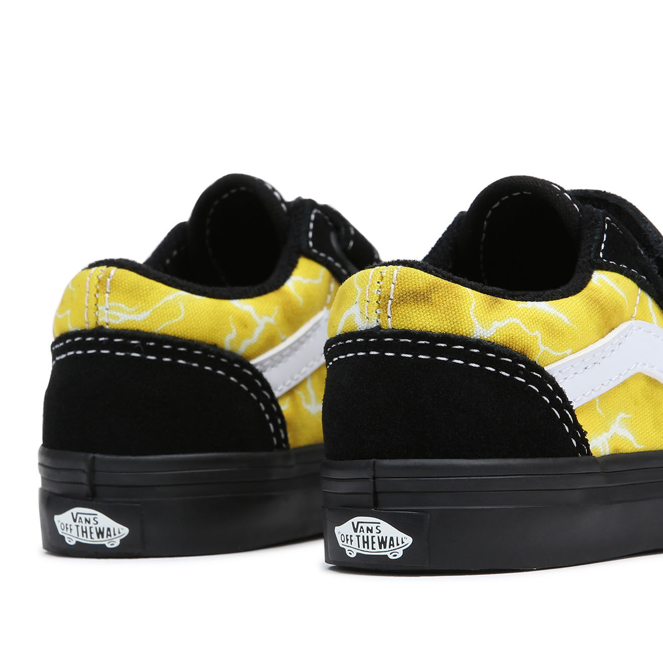 Vans Sneakers en Cuir & Textile Old Skool V noir/jaune