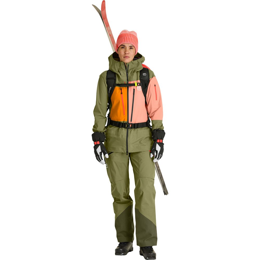 ORTOVOX 3L Deep Shell Freeride-Hose Damen wild herbs