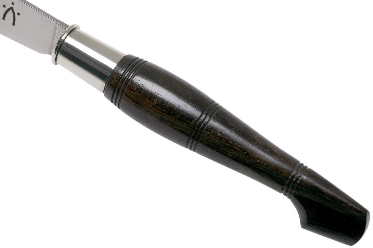 Nontron No. 25 Turning Ferrule, Ebony, clog shape NN25EB zakmes