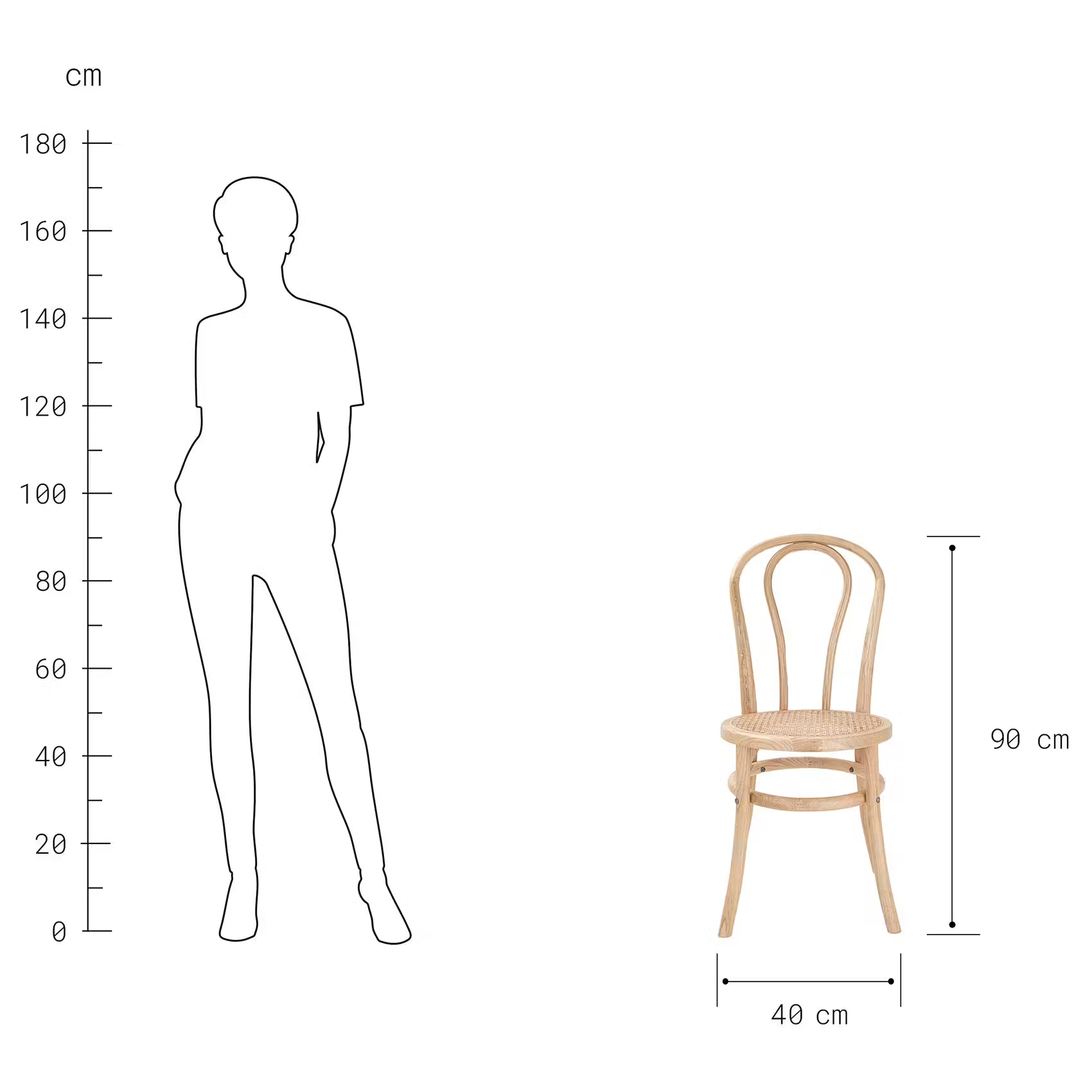 WIENER MELANGE Stuhl 2er-Set
