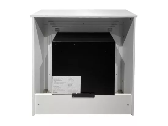 Cheminée à Bioéthanol BELLINI en Bois Blanc L96 x P35 x H96