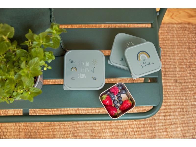 Lässig Lunchbox 3er Set Garden Explorer Snackboxen-Set