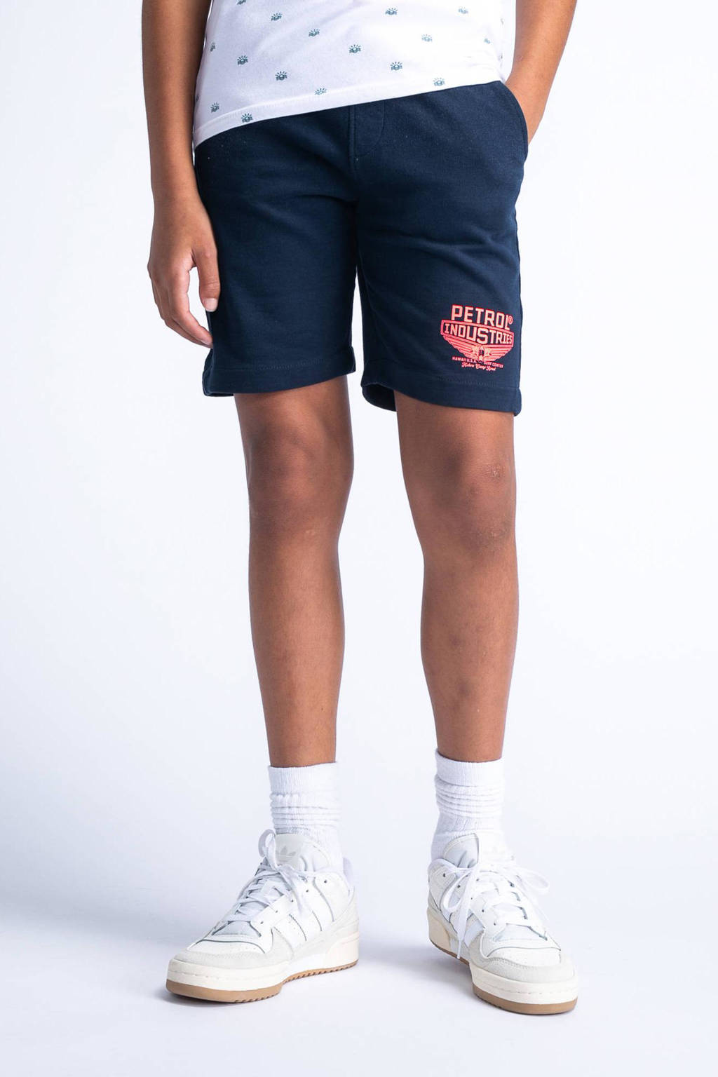 Petrol Industries sweatshort navy/oranje