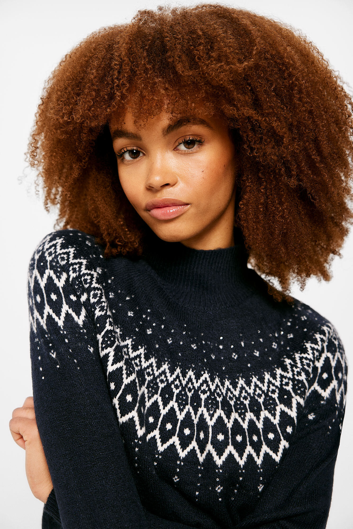 Bordas de fantasia em jacquard Jersey