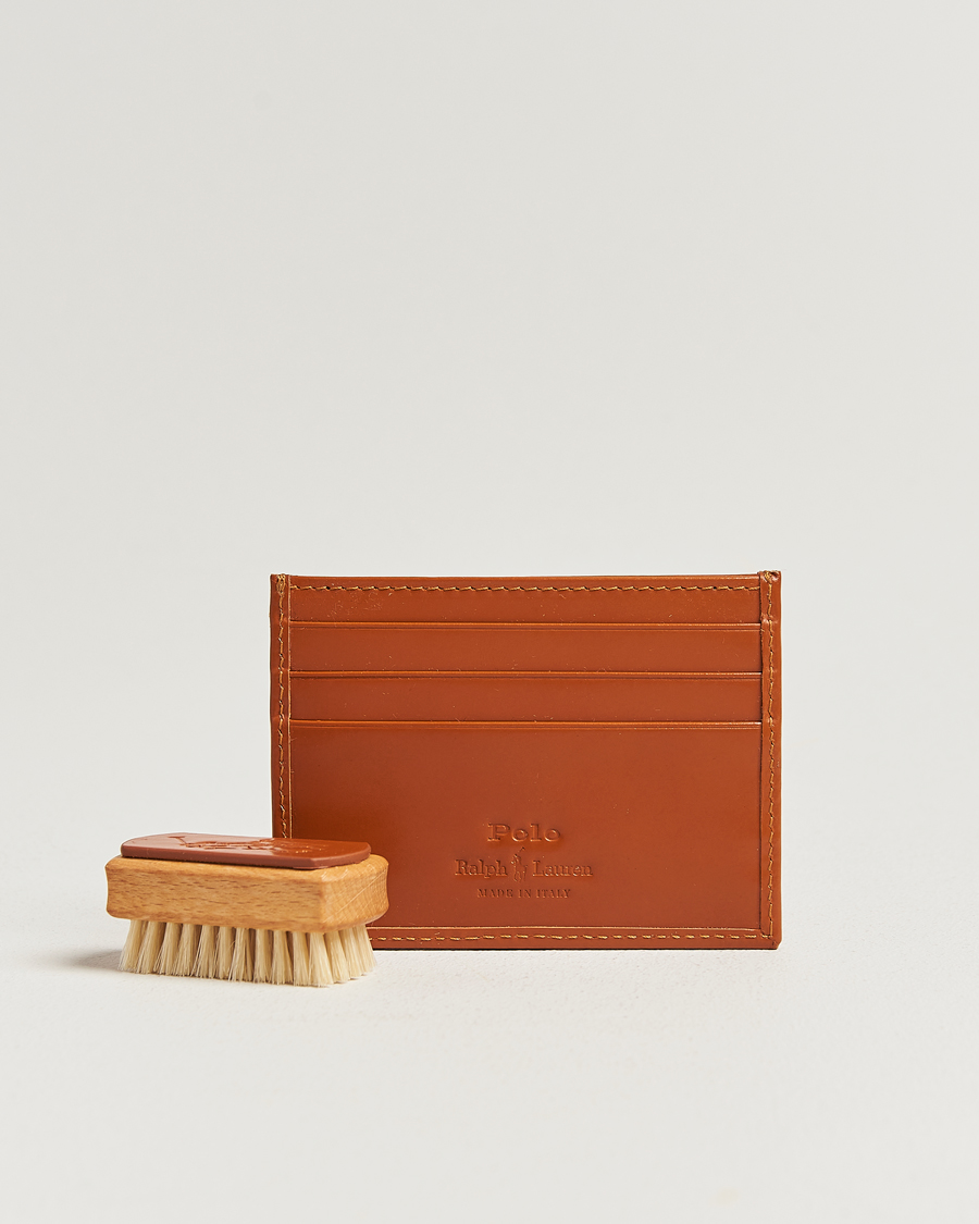 Polo Ralph Lauren Bridle Leather Card Case Tan