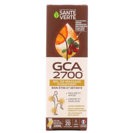 Gel de massage chauffant GCA 2700 - Muscles et articulations