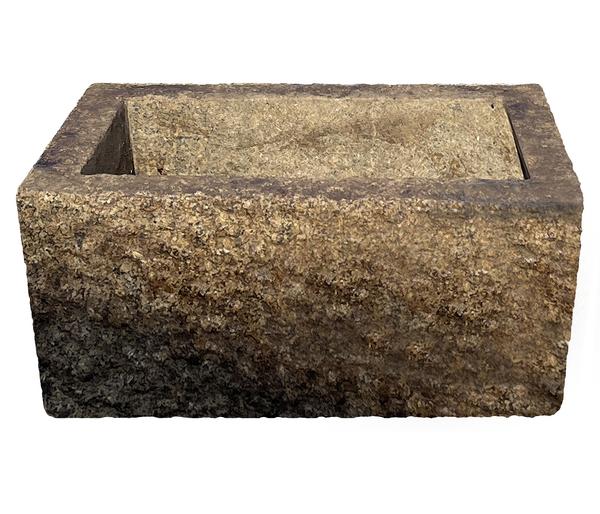 Dehner Granit-Pflanzkasten, rechteckig, braun