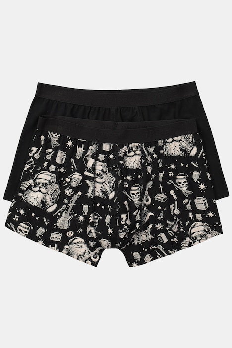 JP 1880 Hip-Pants FLEXNAMIC®, 2er-Pack, X-MAS-Print, Unterhose, bis 7 XL