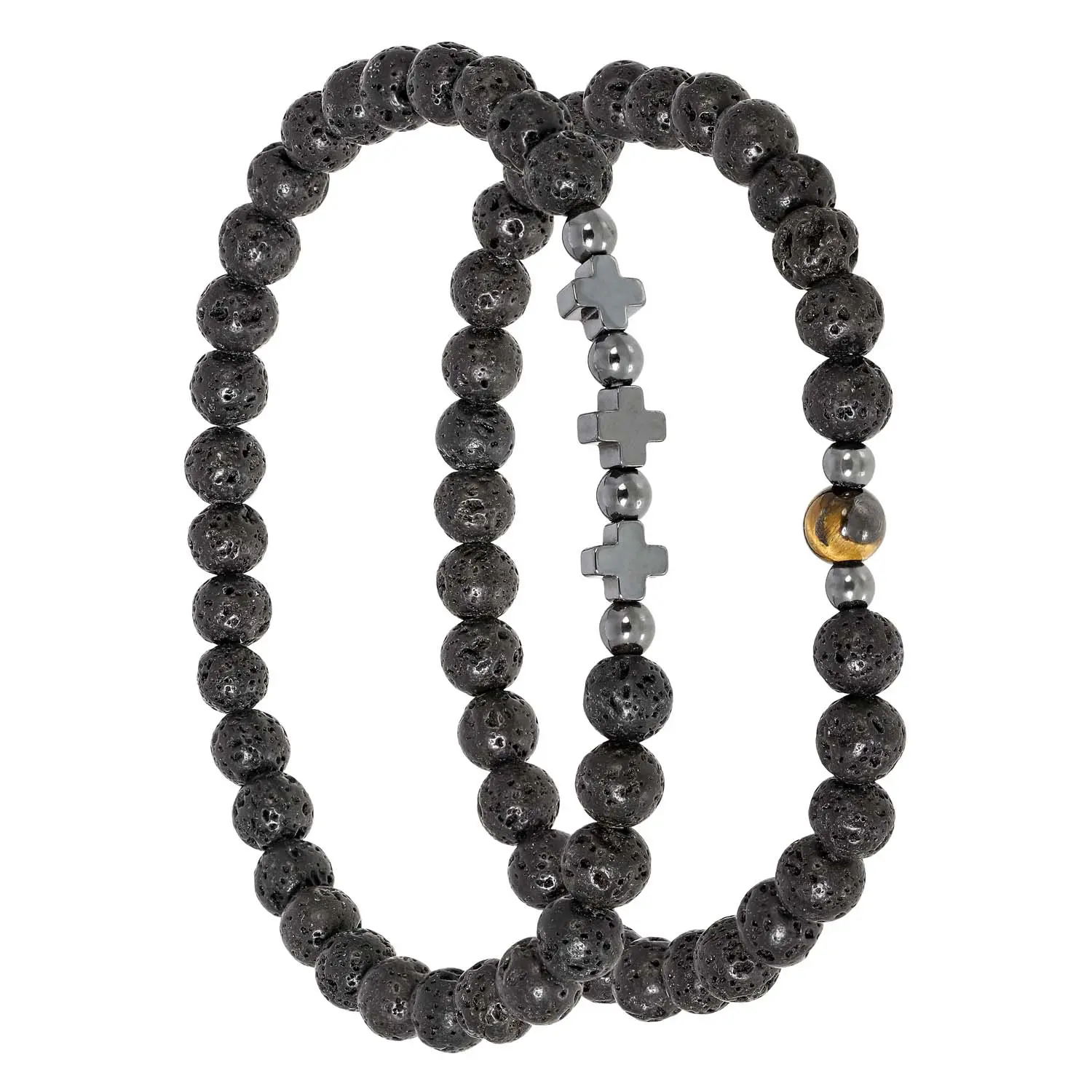 Herren Armband-Set - Black Cross
