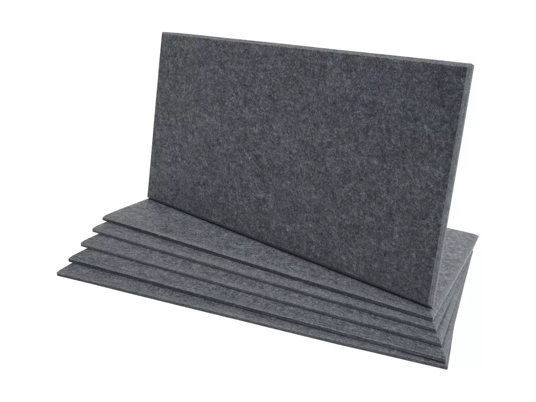 Panneau mural acoustique MCW-L52 (set de 6), gris