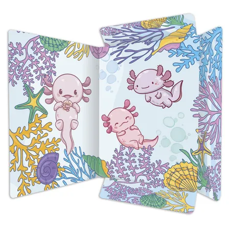 RNK Verlag Sammelmappe aus stabilem Karton, “Axolotl” für DIN A4