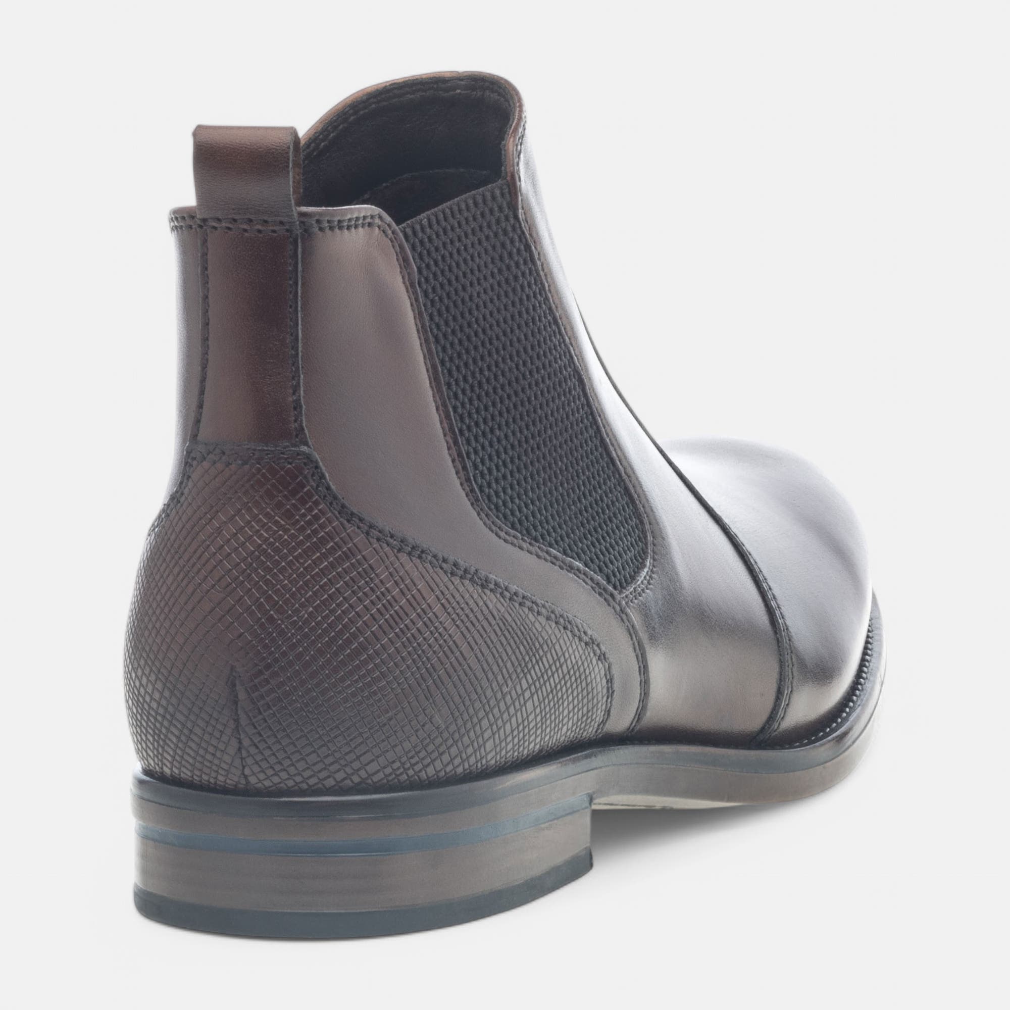 Boots chelsea Homme en cuir marron