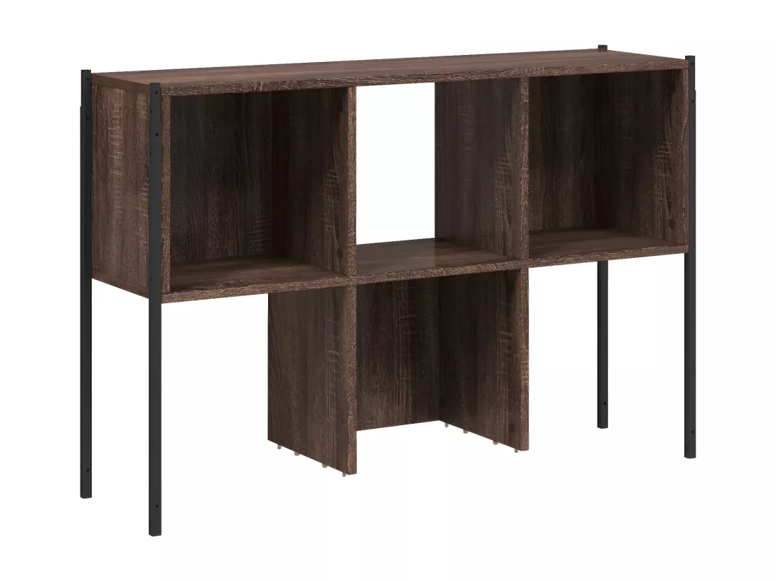 Bibliothèque chêne marron 102x28x172 cm bois d'ingénierie