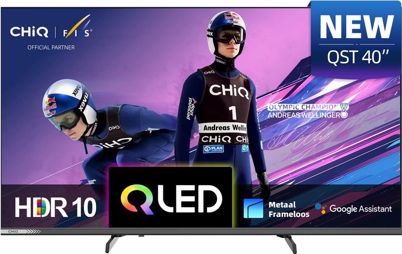 CHiQ - L40QST - Smart TV - 40 Inch - QLED Pro - FHD 1080P - Randloos Metal Design - Dolby Audio