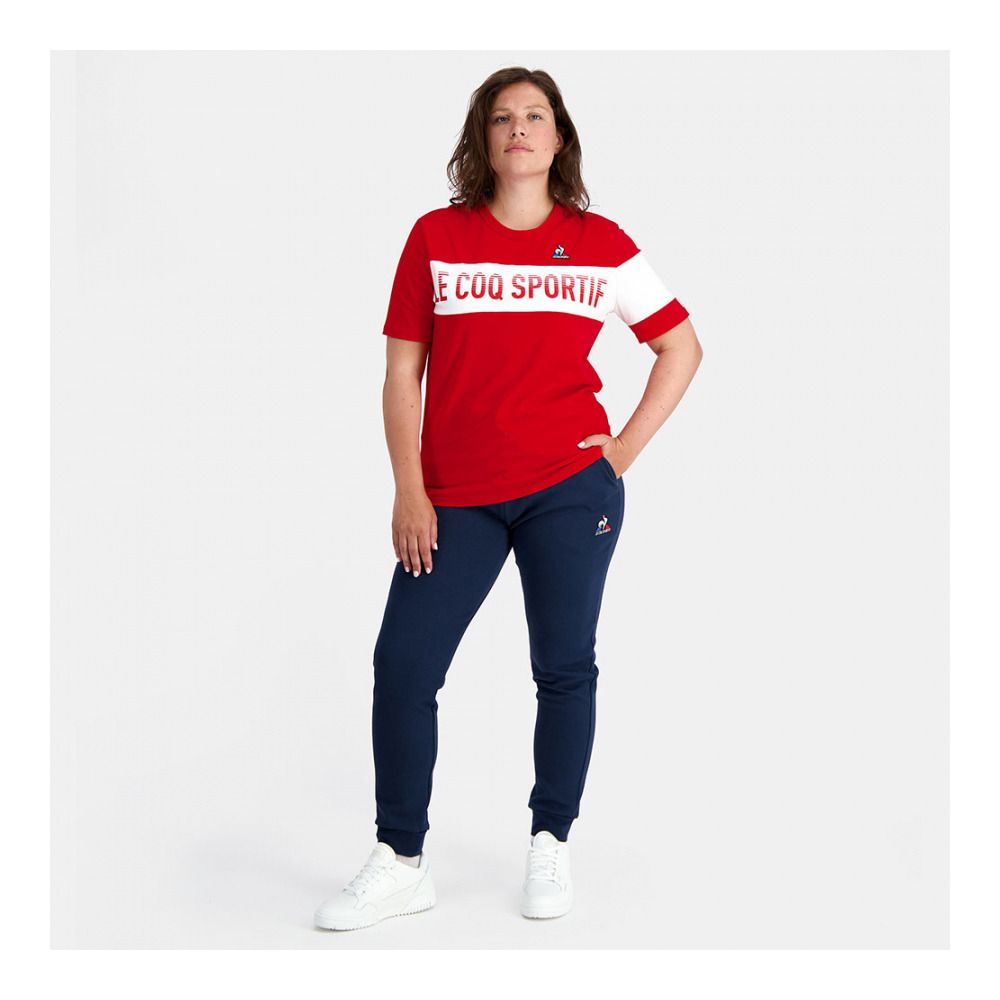 Le Coq Sportif BAT N°2 - Tee-shirt rouge electro/n.optical white