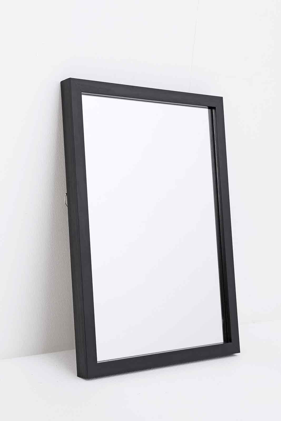 Plano speil Sort 30x40 cm