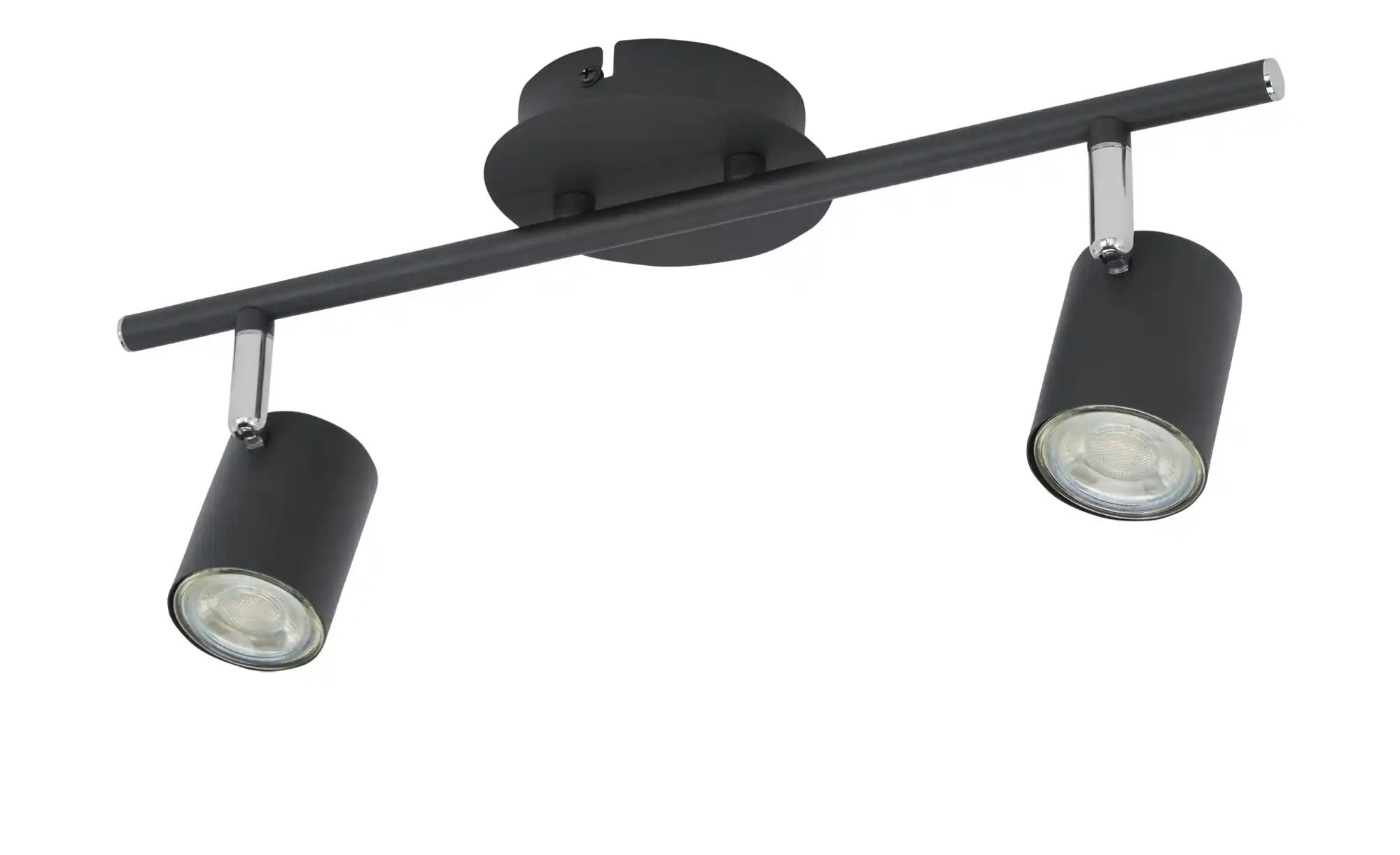 Paul Neuhaus Deckenstrahler,  2-flammig, schwarz