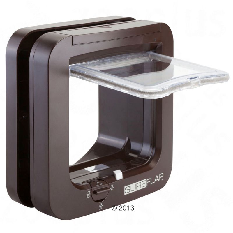 Chatière SureFlap, lecteur de puces électroniques, marron à prix discount sur bitiba.fr