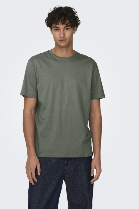 Only & Sons groene heren t-shirt