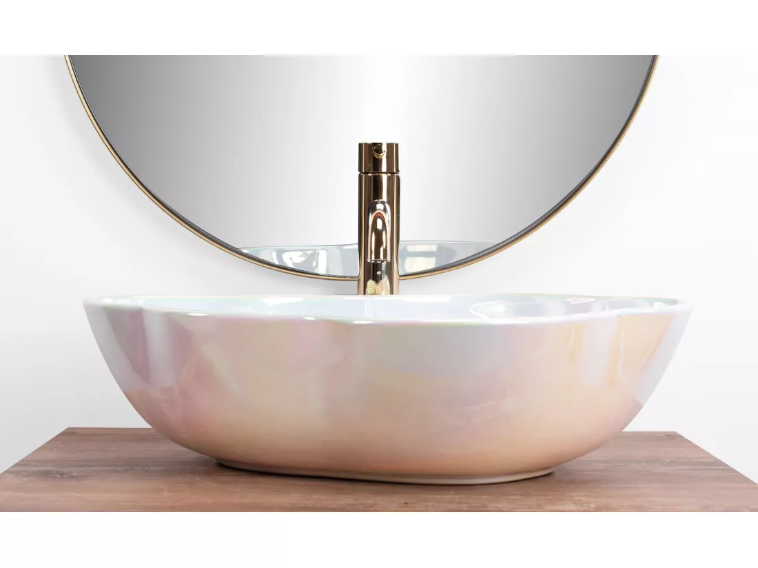 Vasque À Poser Rea Pearl Akoya Light Pink