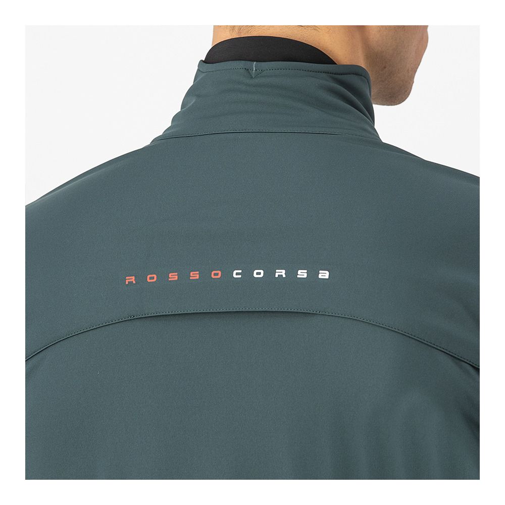 Castelli ALPHA DOPPIO ROS - Veste Homme rover green/black reflex/silver