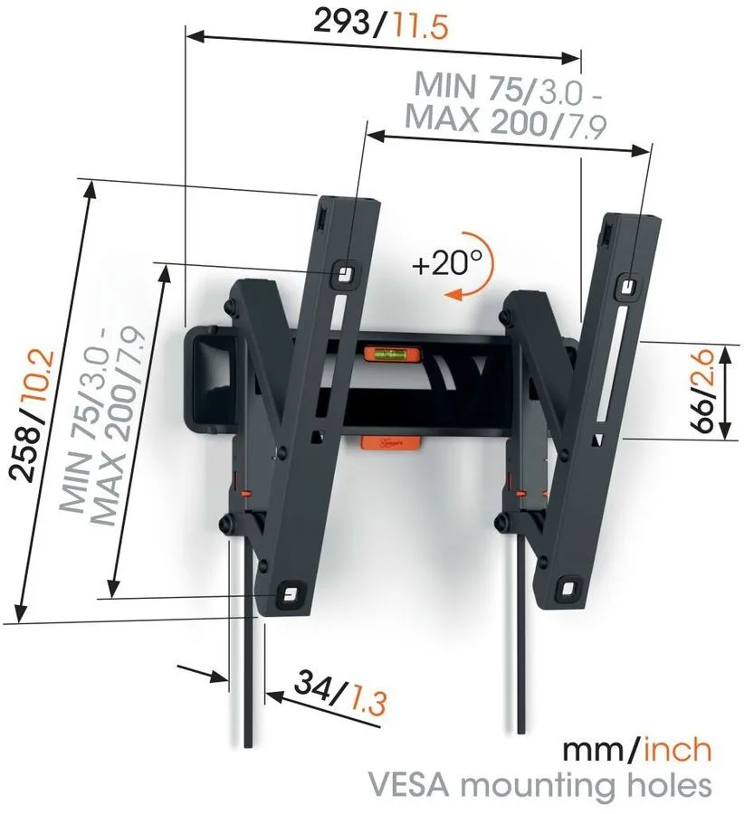 Vogel's TVM 3215 Supports TV